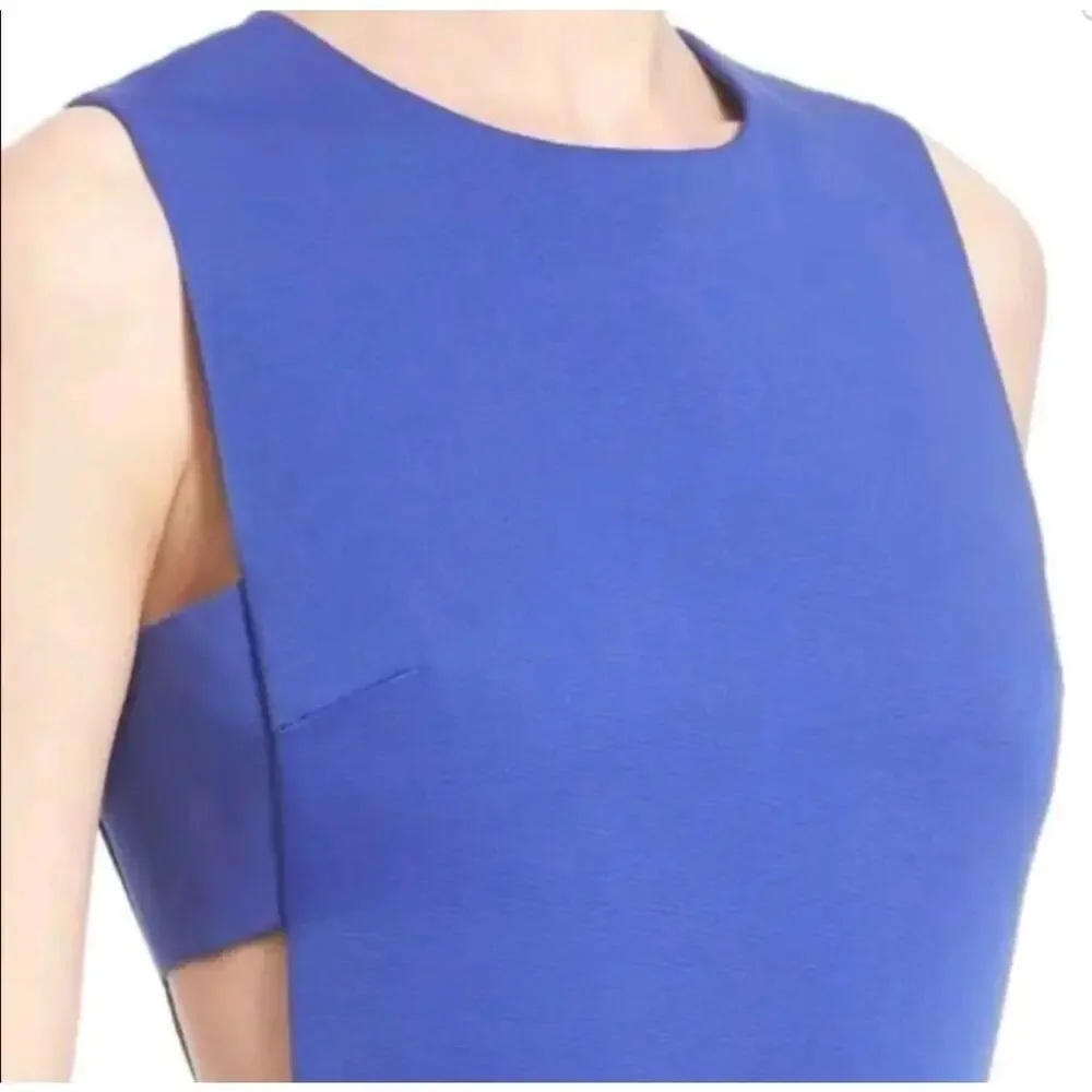Kate spade $398 Side Cutout a-line Dress Sz 2 Blue NWT
